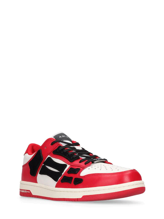 Amiri Low-Top Skull Bones Leather Sneakers
