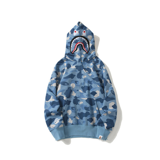 Bape HONEYCOMB CAMO SHARK FULL ZIP HOODIE