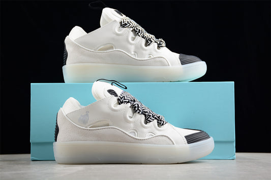 Lanvin Curb White/Black Transparent Sole
