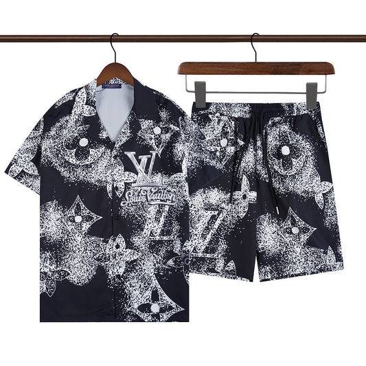 Louis Vuitton Monogram Printed Denim set
