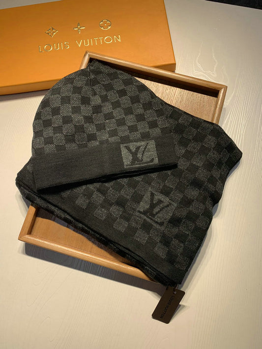 Louis Vuitton Scarf And Beanie Set
